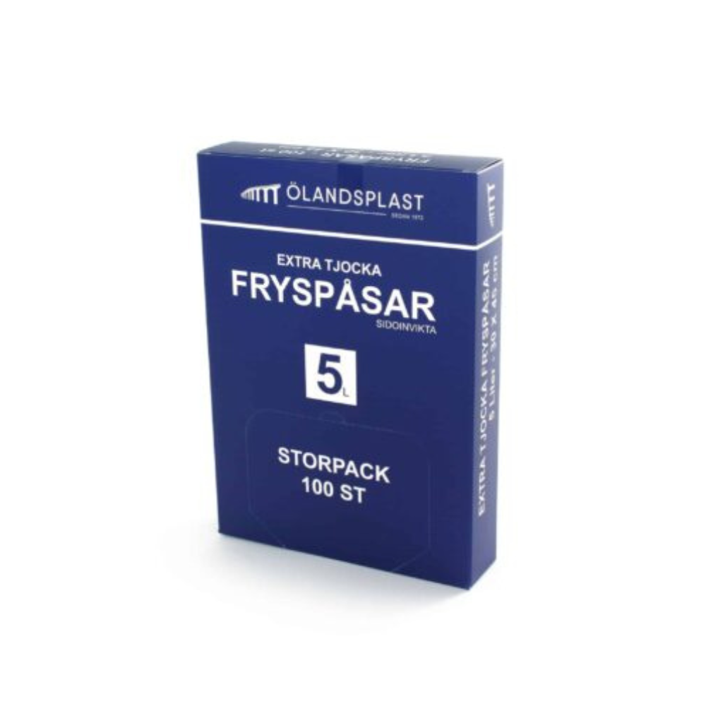 Fryspåsar Ölandsplast Sidoinvikta - Olika storlekar