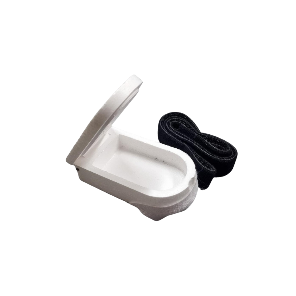 Maggotask Frigolit med kardborre/band