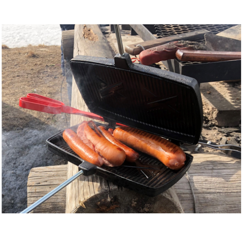 Grilljärn Dubbel Gjutjärn 12x21cm